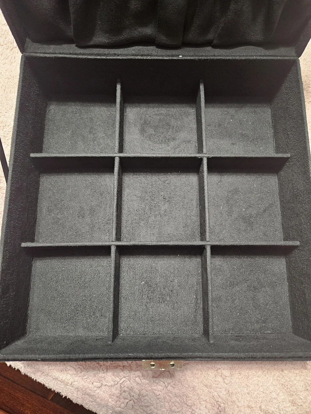 Black Preloved Jewelry Box with Silver Lock